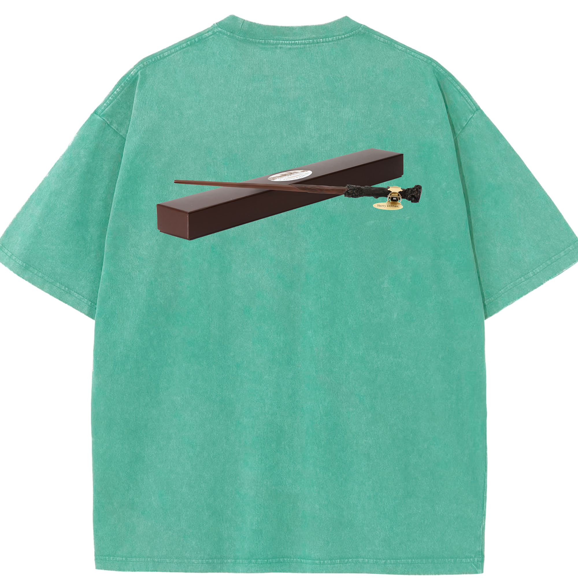 （画像用） Harry Potter ハリー・ポッターシリーズ 綿100% ヴィンテージ風 半袖Tシャツ（背面プリント）